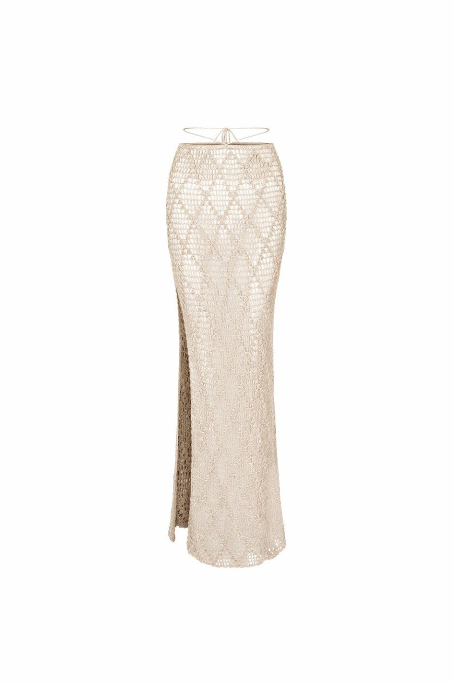 Ariadna® | Summer swimsuit with knitted top and skirt