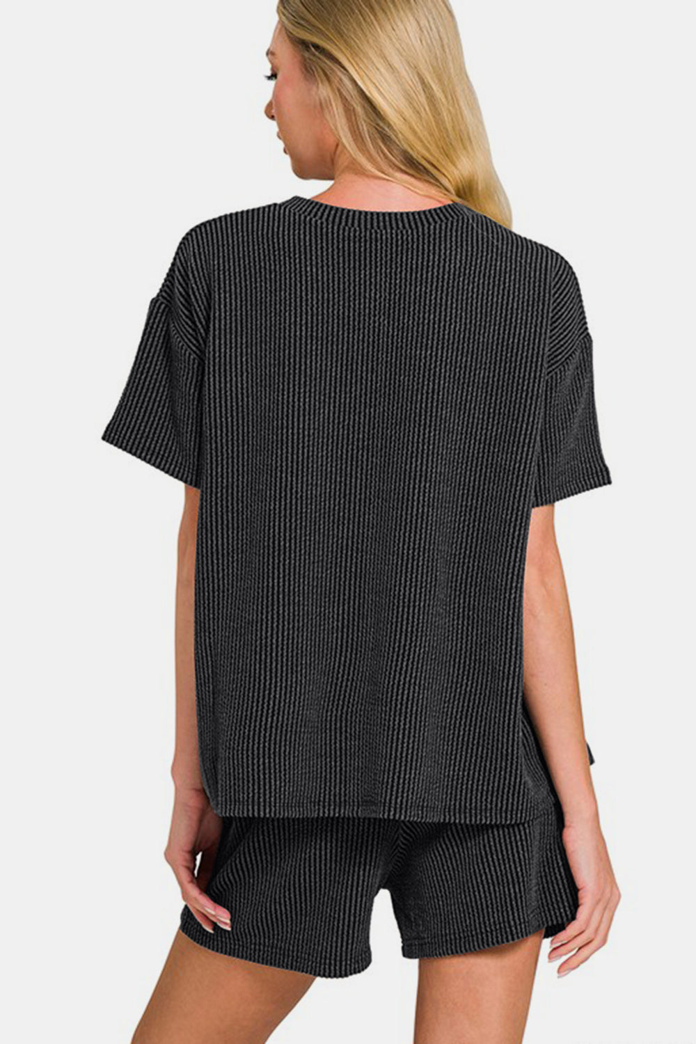 Blossom® | Ribbed short sleeve t-shirt and shorts set