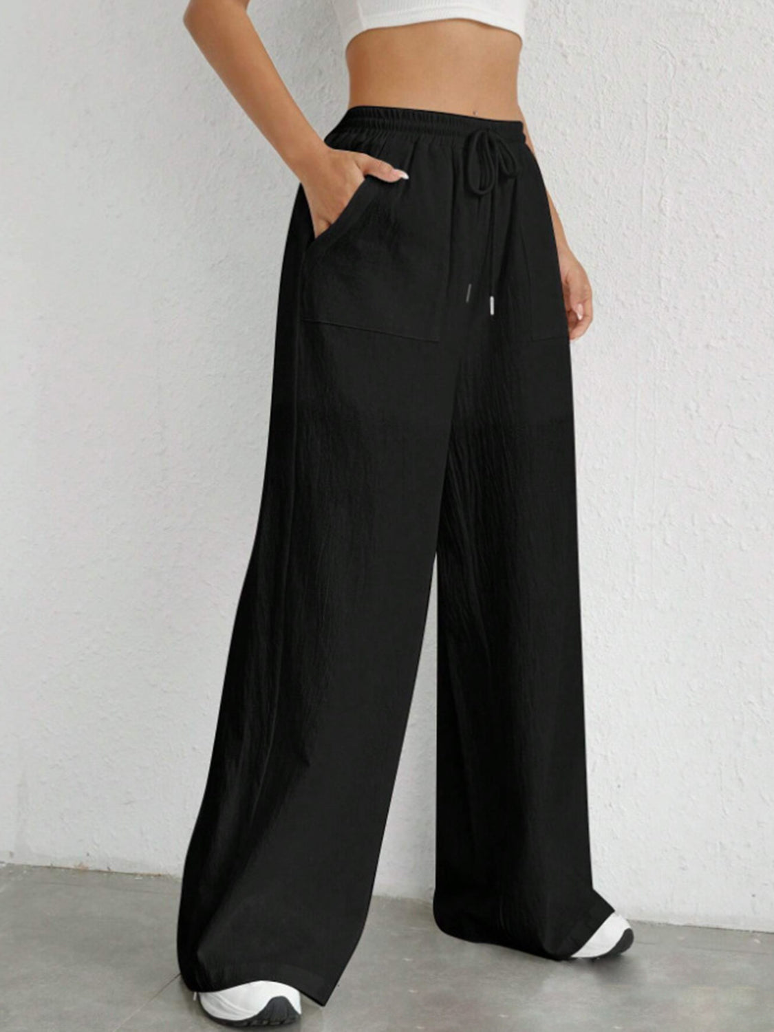 Ashley® | Wide leg trousers with drawstring