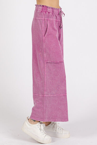 Carolina® | Wide trousers made of French terry with seam