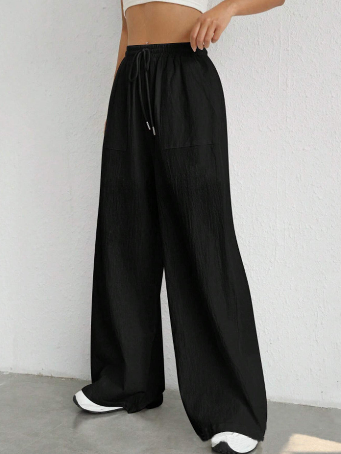 Ashley® | Wide leg trousers with drawstring
