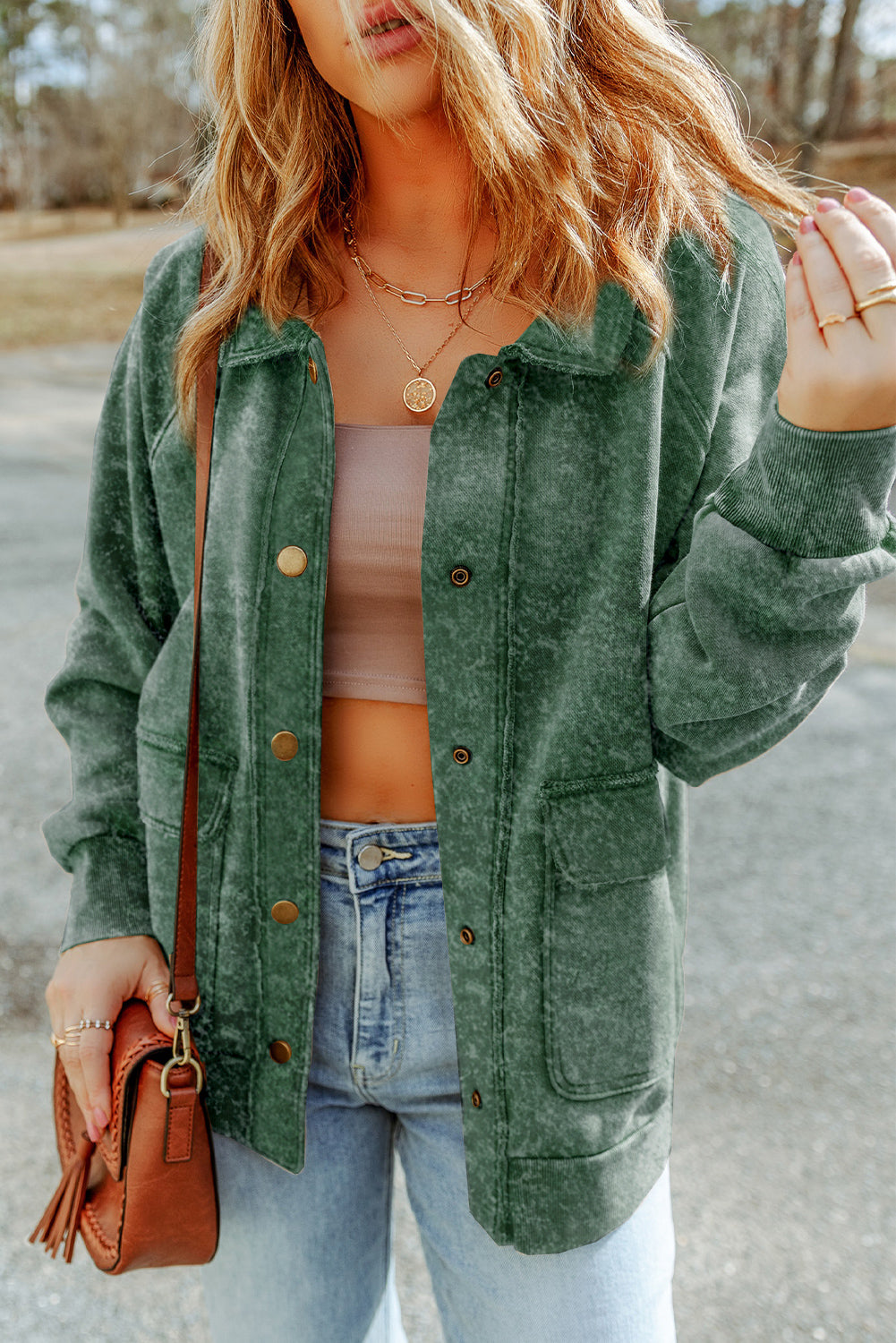 Daisy® | Long-sleeved jacket with snap fastening and flap pocket