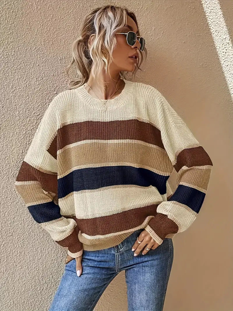 Dana® | Striped knit sweater