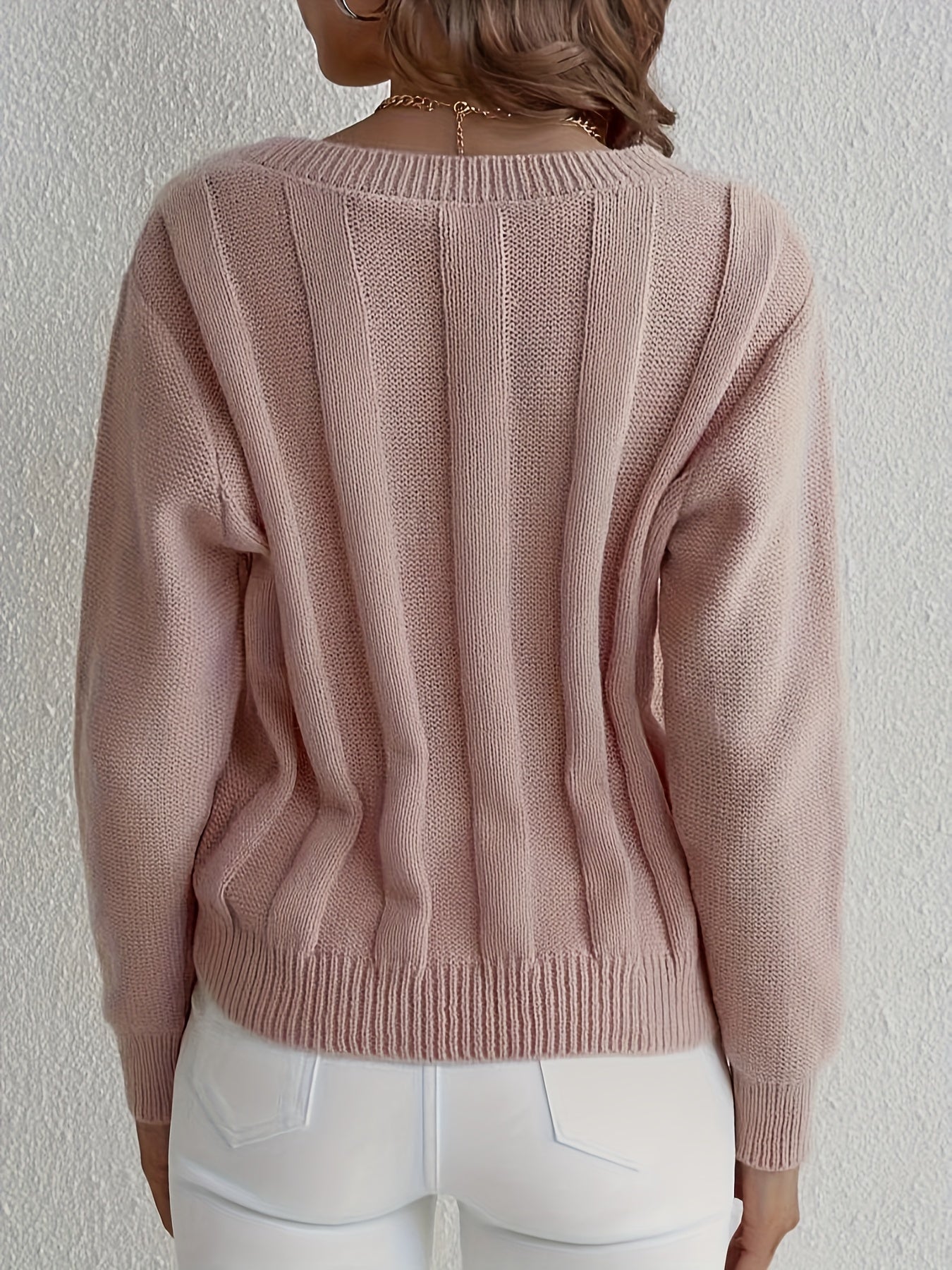 Dominique® | V-neck knitted sweater