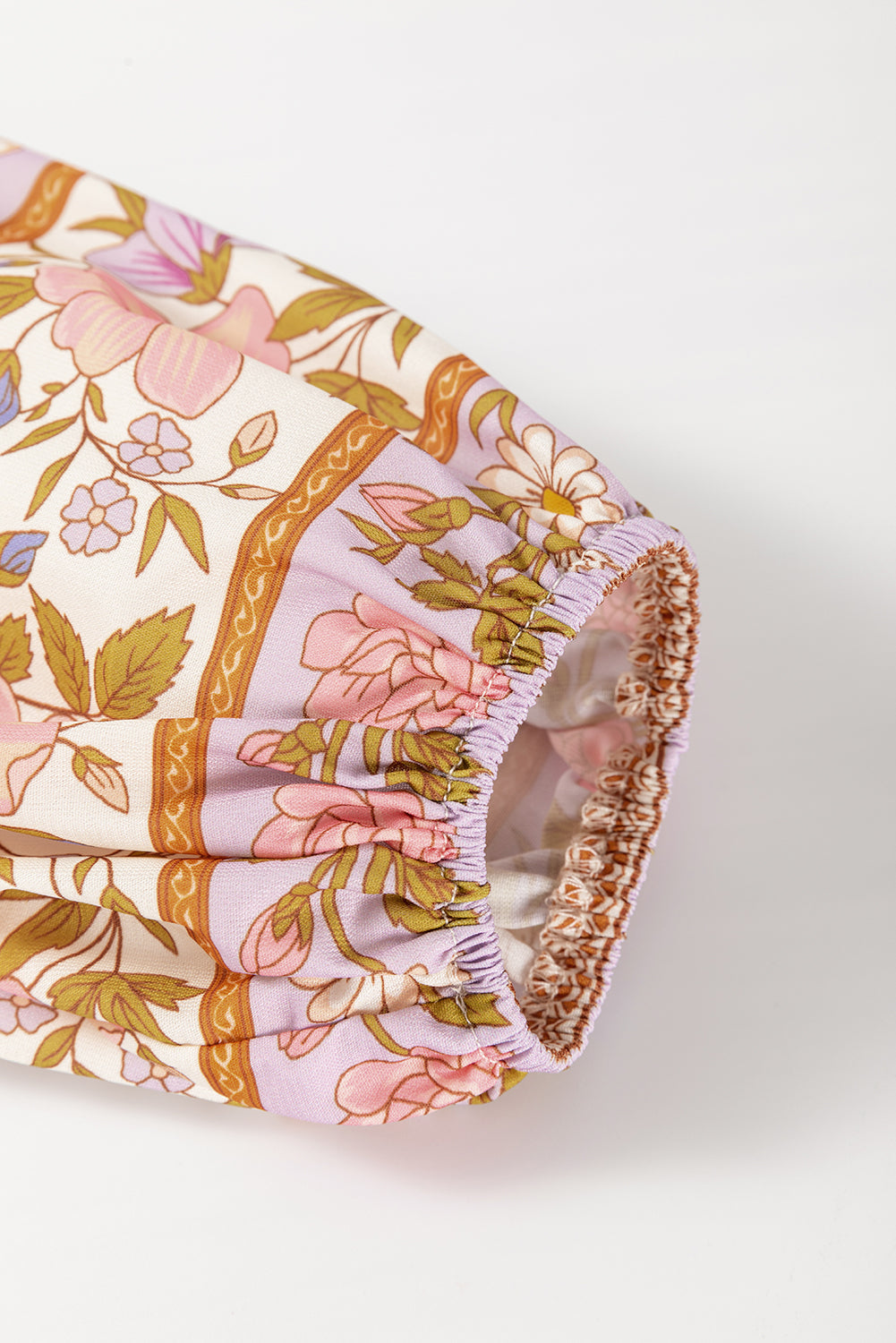 Elara® | Printed button-down long sleeve shirt