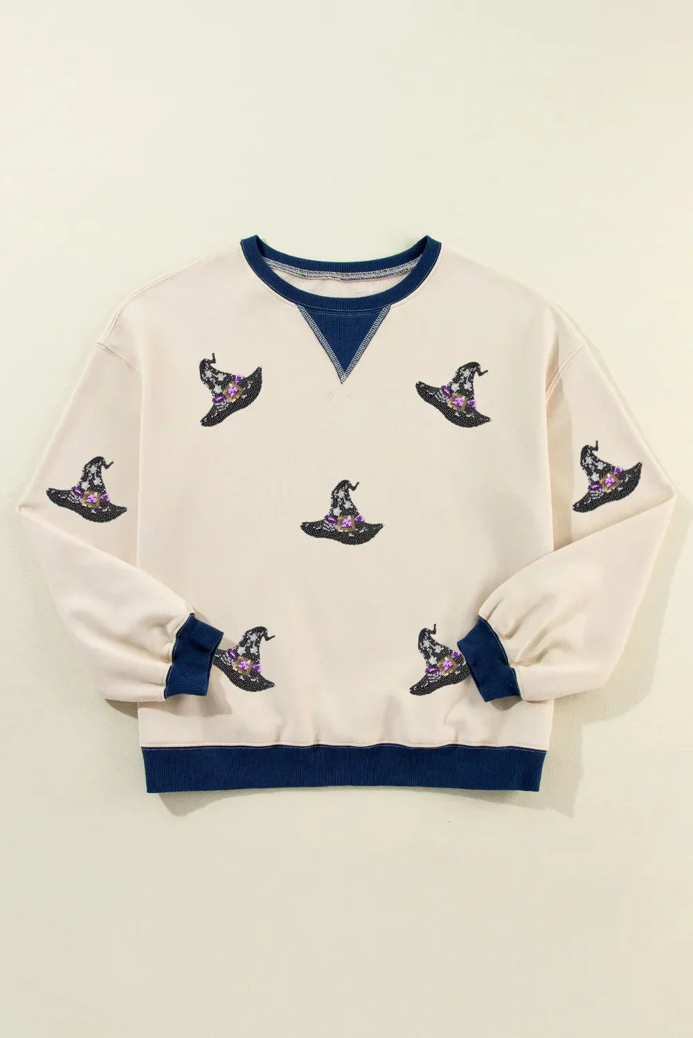 Claudia® | Long-sleeved sweatshirt with sequin hat print