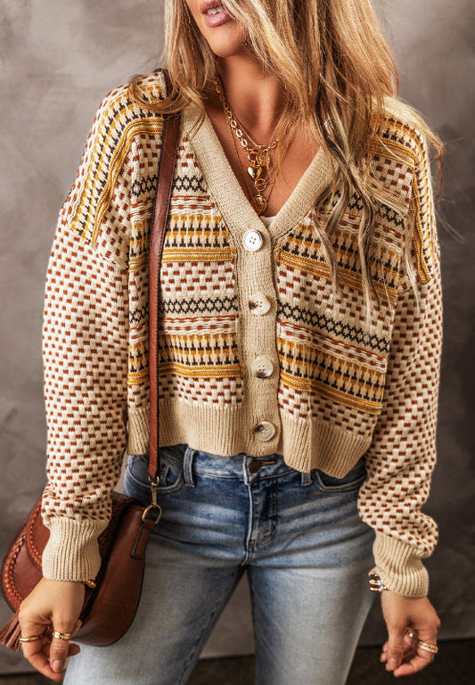 Elena® | Long-sleeved cardigan with button placket