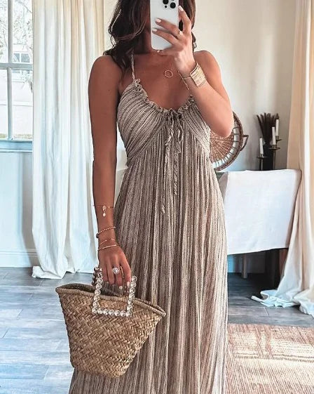 Elisa® | Sleeveless pleated dress