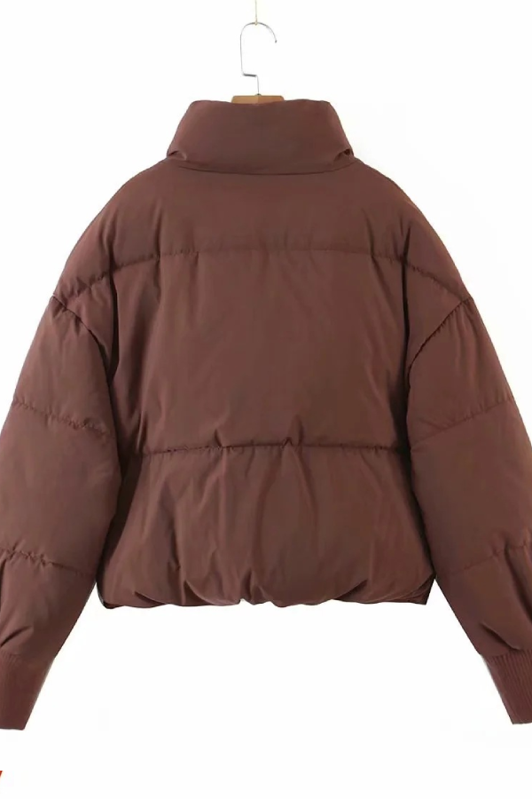 Brianna® | Stand Collar Zipper Pocket Thick Warm Cotton Jacket