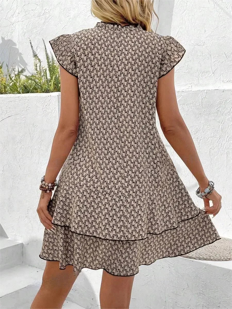 Anastasia® | Elegant Women'S Dress With Ruffles And Tie Collar