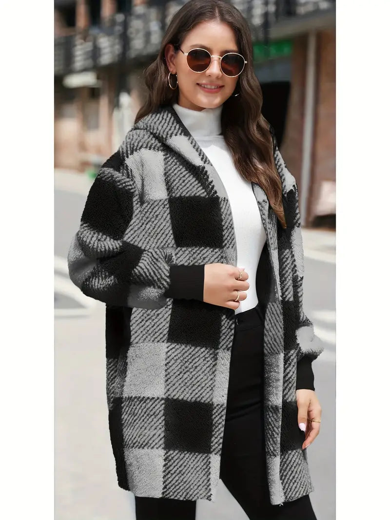 Carmen® | Soft plush hooded cardigan