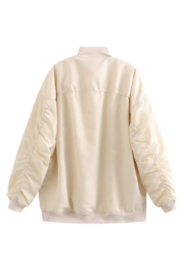 Alina® | Oversized Bomber Loose Biker Jacket