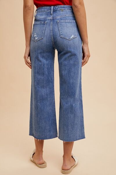 Cristina® | High-waisted, wide-leg jeans