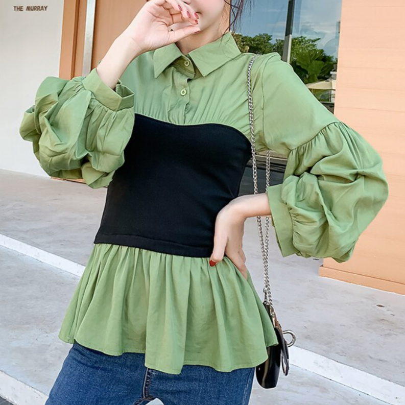 Bricenna® | Elegant Blouse With Lantern Sleeves