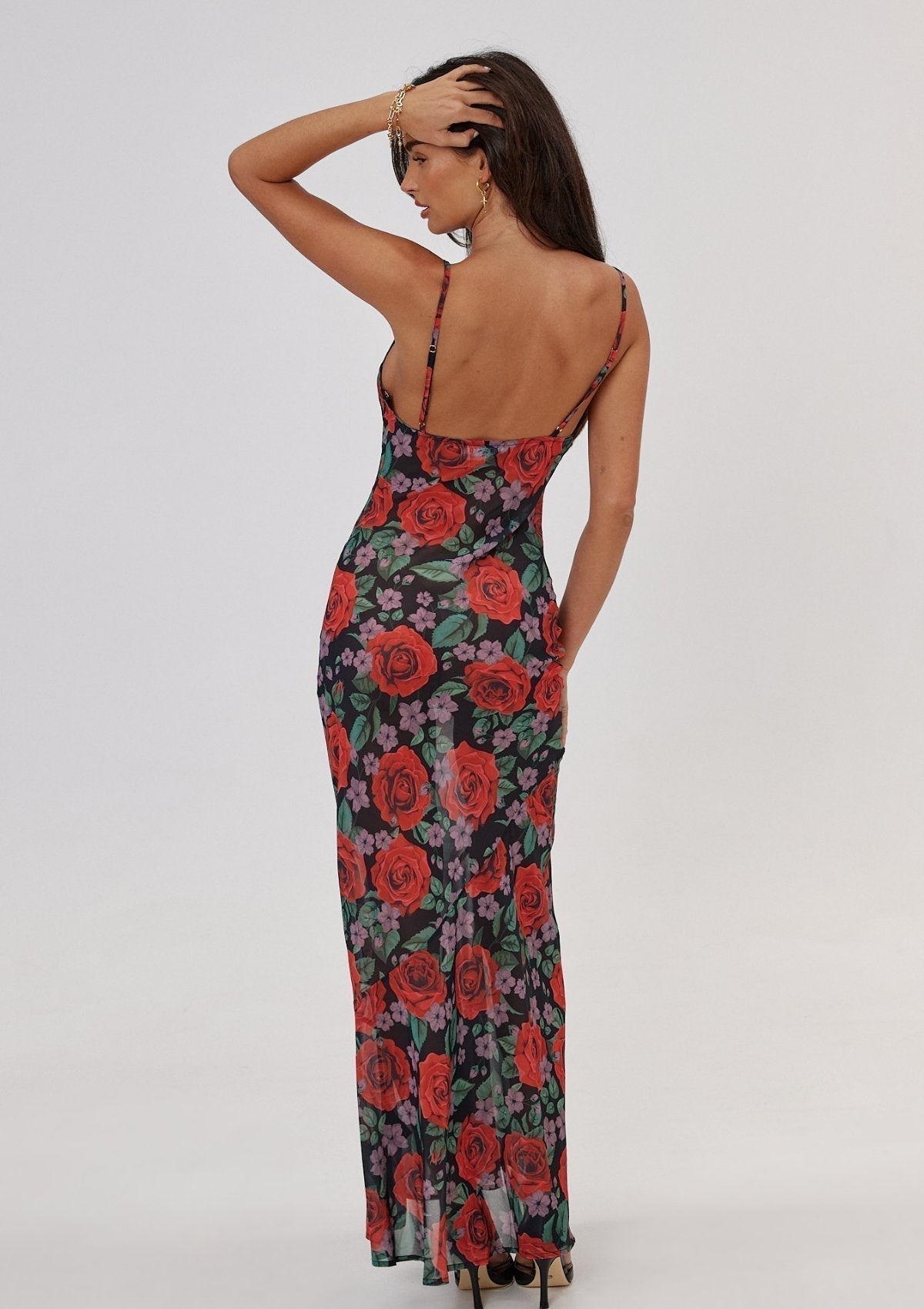 Denise® | Maxi slip dress with floral pattern