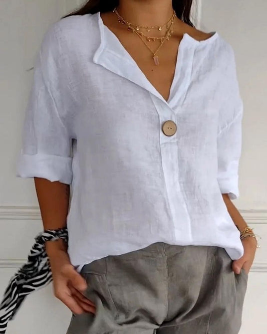 Casiana® | Elegant V-Neck Top