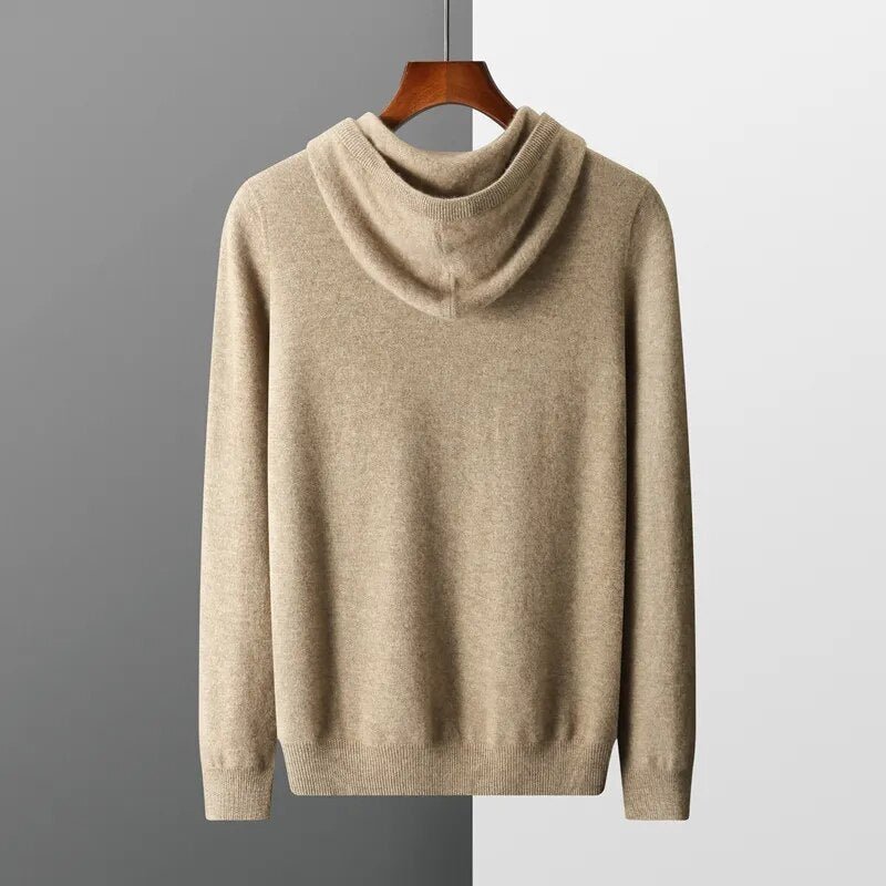Theo | Men's Drawstring Knit Hoodie Sweater