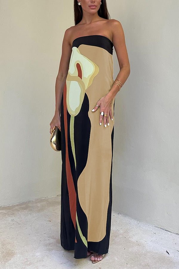 Aeliana® | Loose Fit Floral Maxi Dress