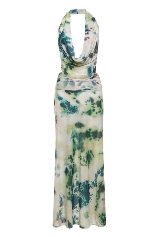 Aída® | Printed Halterneck Maxi Dress