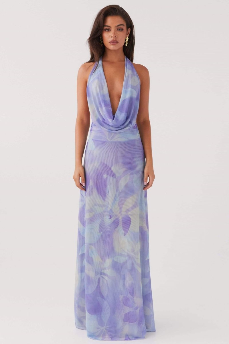 Aída® | Printed Halterneck Maxi Dress