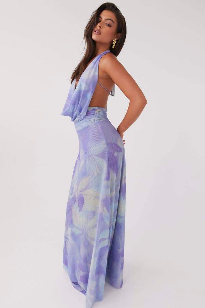 Aída® | Printed Halterneck Maxi Dress