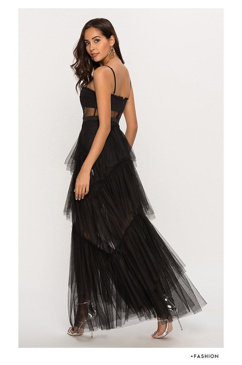 Debora® | Maxi Mesh Slip With Leather Corset