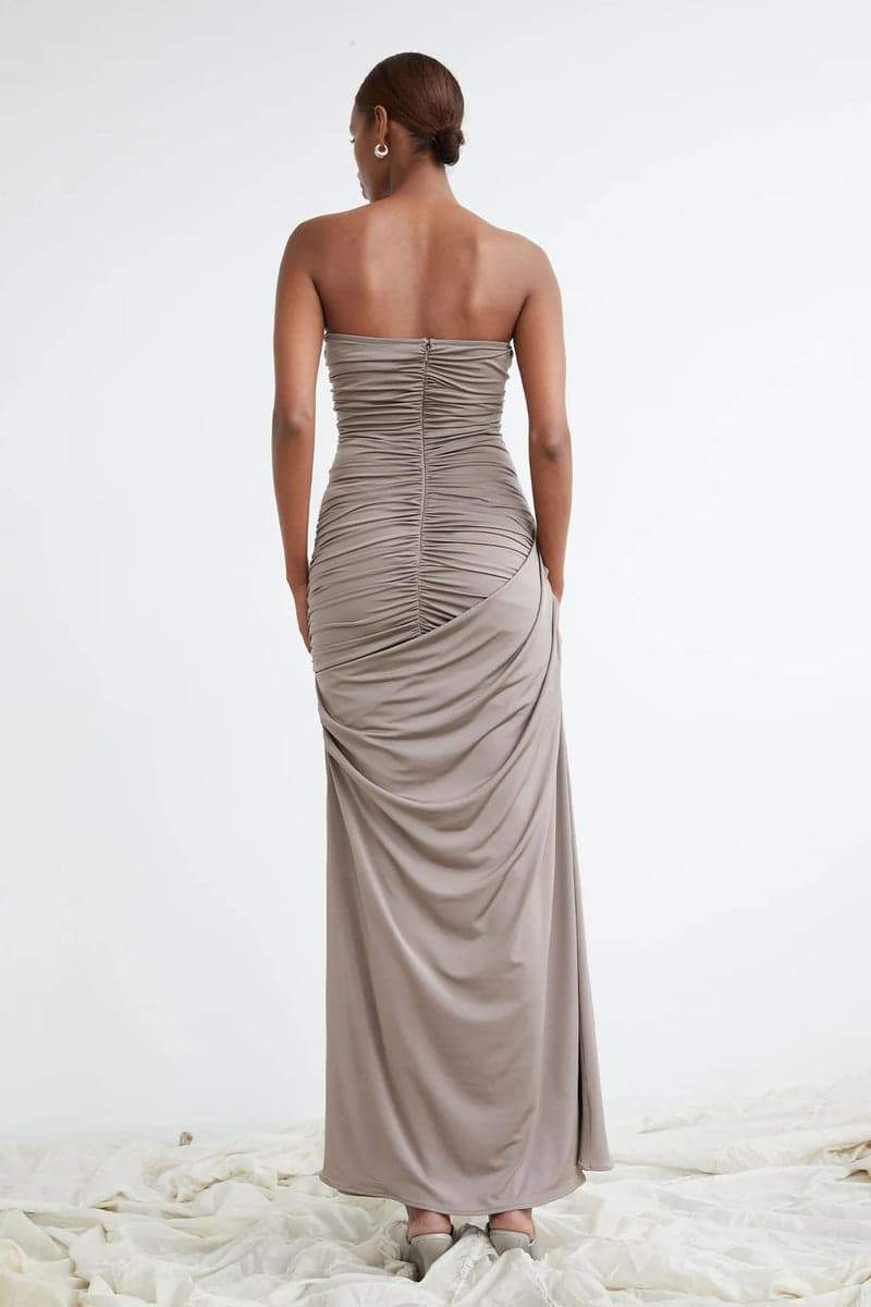 Cecilia® | Ruffled V-Neck Maxi Dress