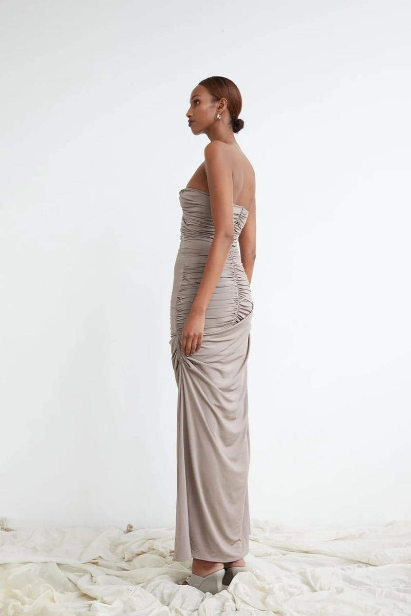 Cecilia® | Ruffled V-Neck Maxi Dress