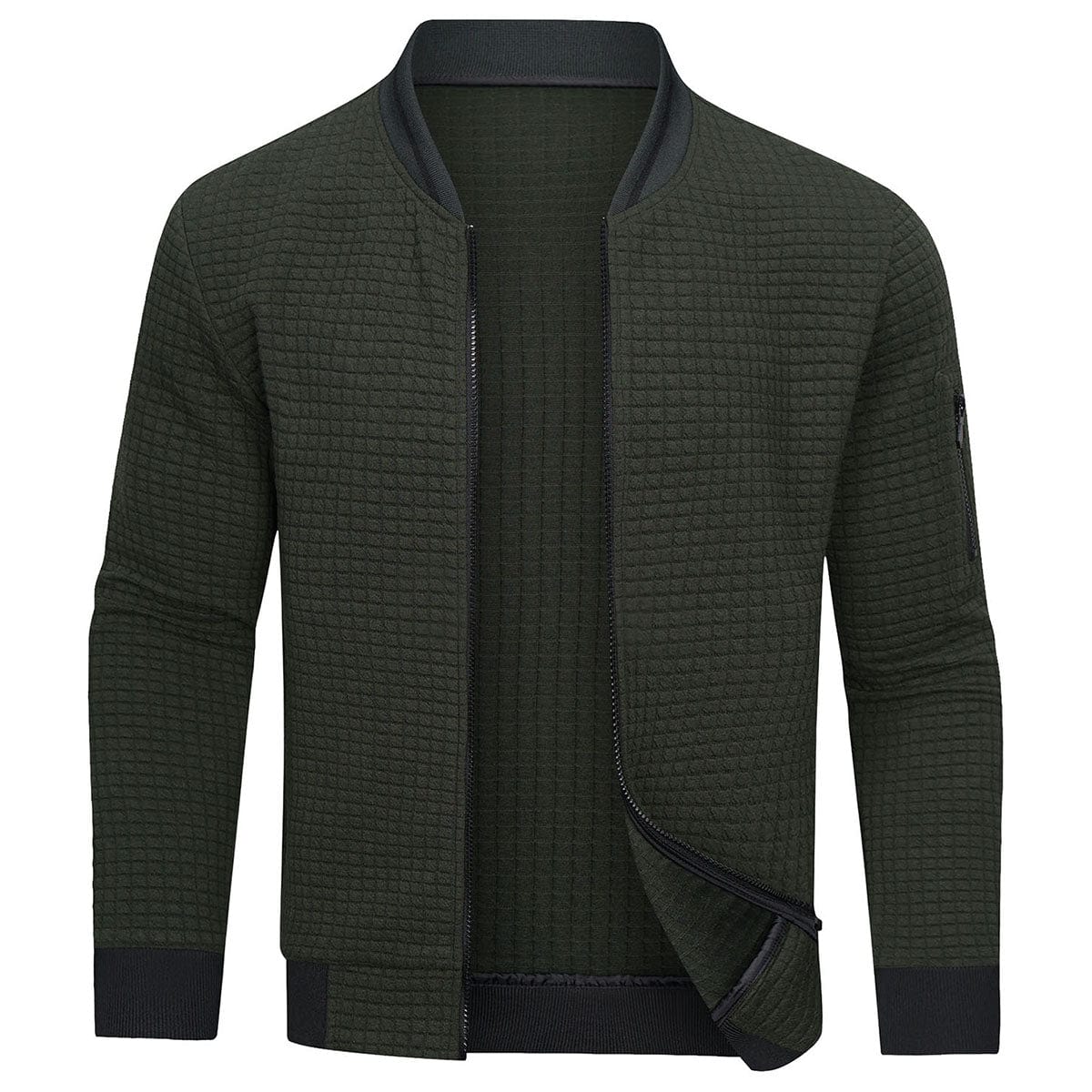 Darrell | Men's Quilted Zip-Up Bomber Jacket