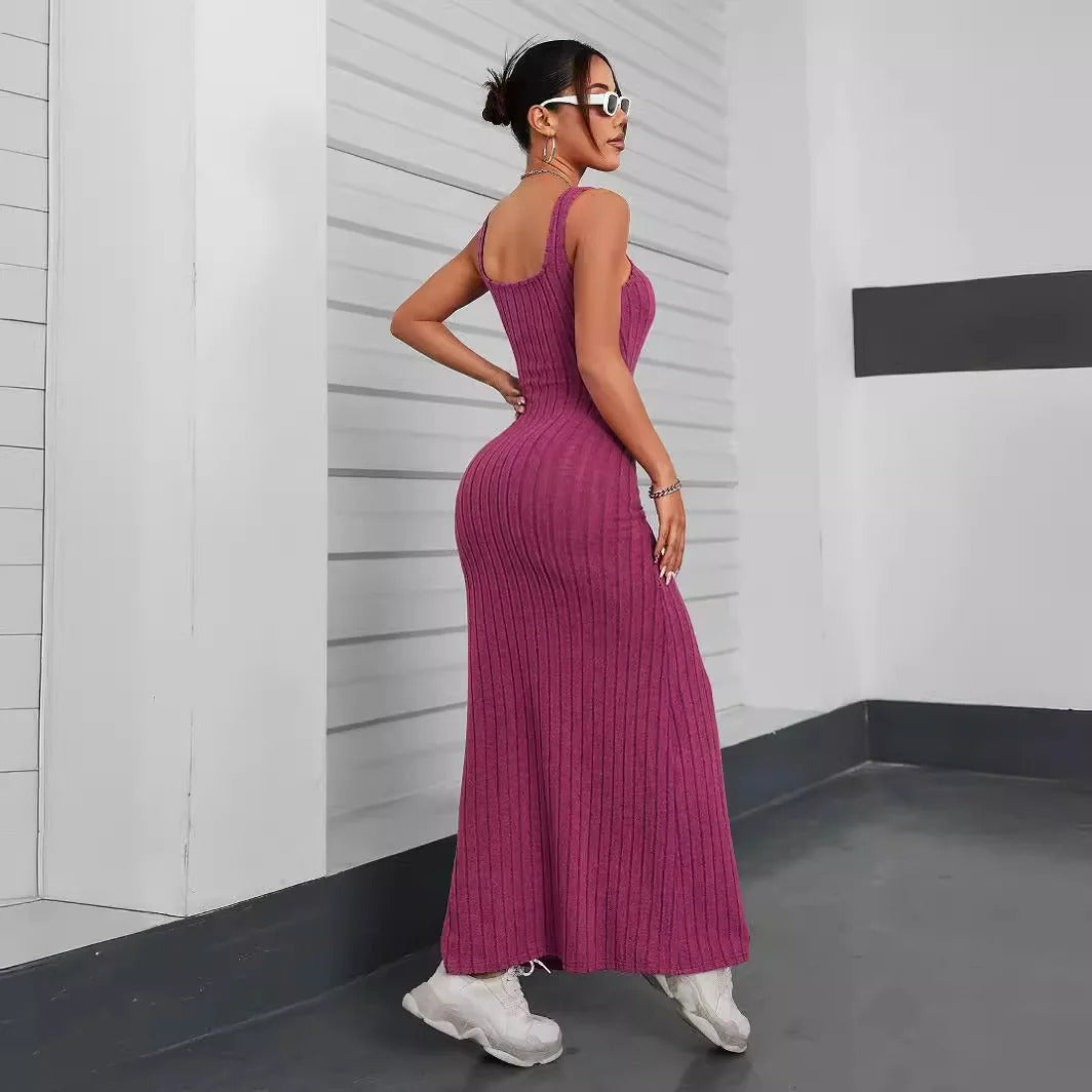 Brianna® | Sleeveless ribbed dress