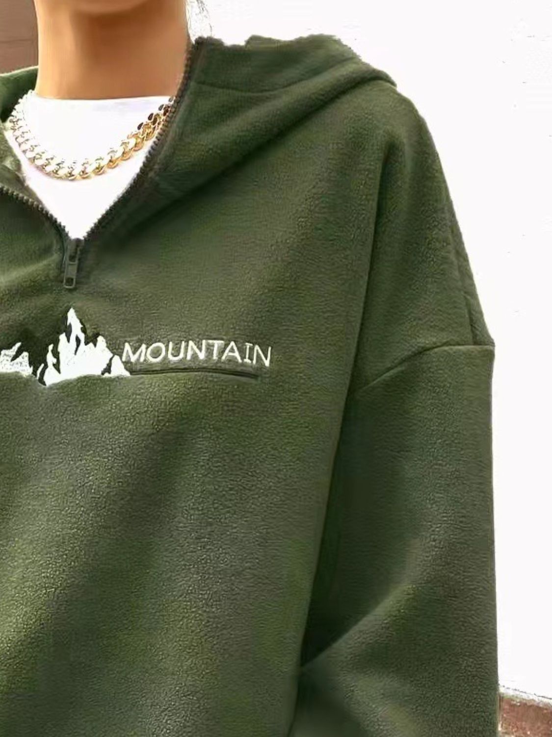Beatriz® | Mountain Quarter Zip Long Sleeve Hoodie