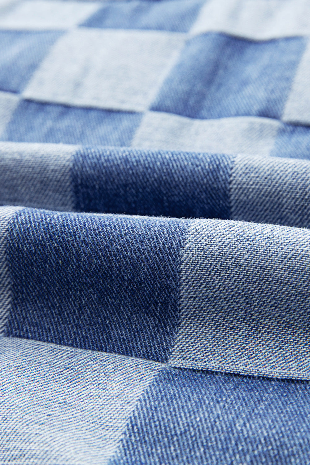 Alicia® | Checked denim jacket with buttons