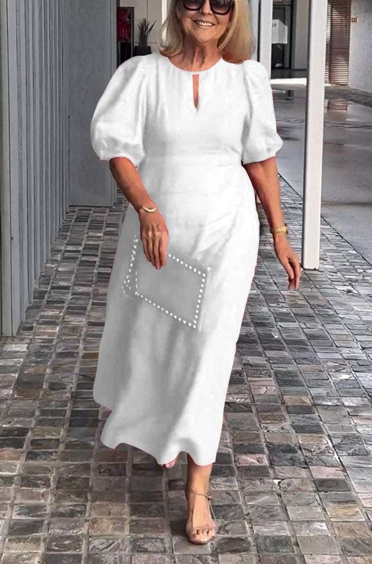 Brooke® | Midi dress with puff sleeves