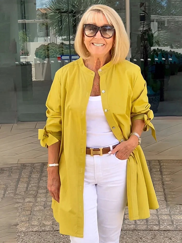 Broun® | Elegant Long-Sleeved Shirt For Women