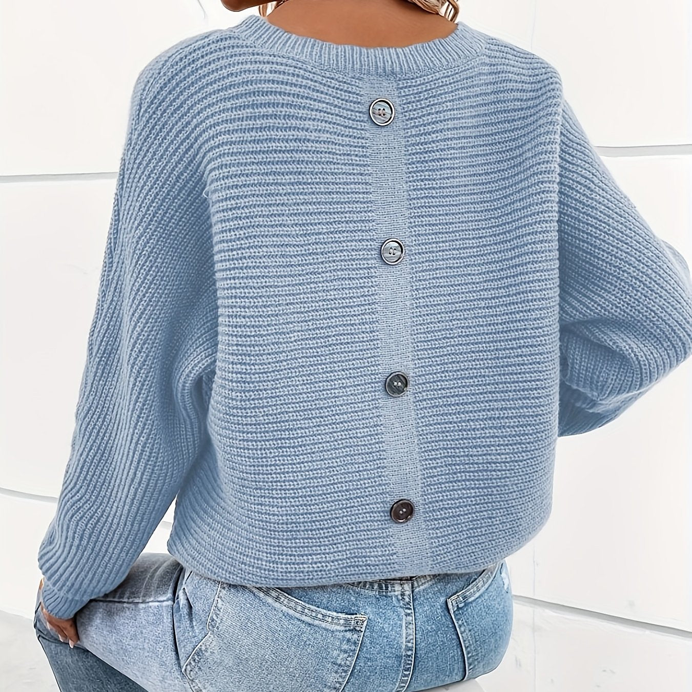 Cora® | Knitted sweater with button placket