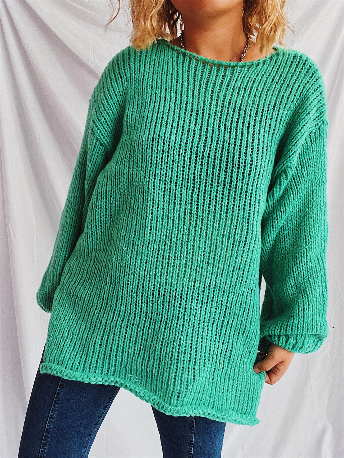 Bernadette® | Sweater with a boat neckline and dropped shoulders