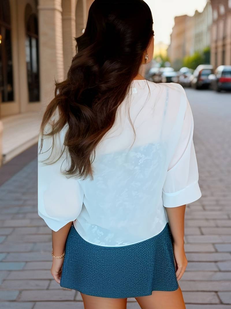 Betsabé® | Stylish Spring Blouse With An Open Front