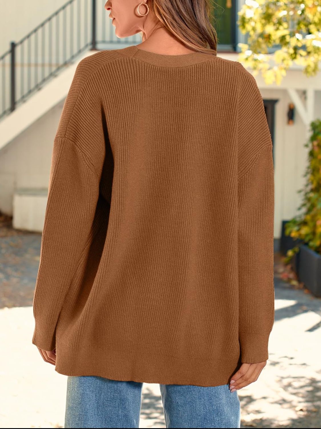 Consuelo | Long-sleeved cardigan with button placket