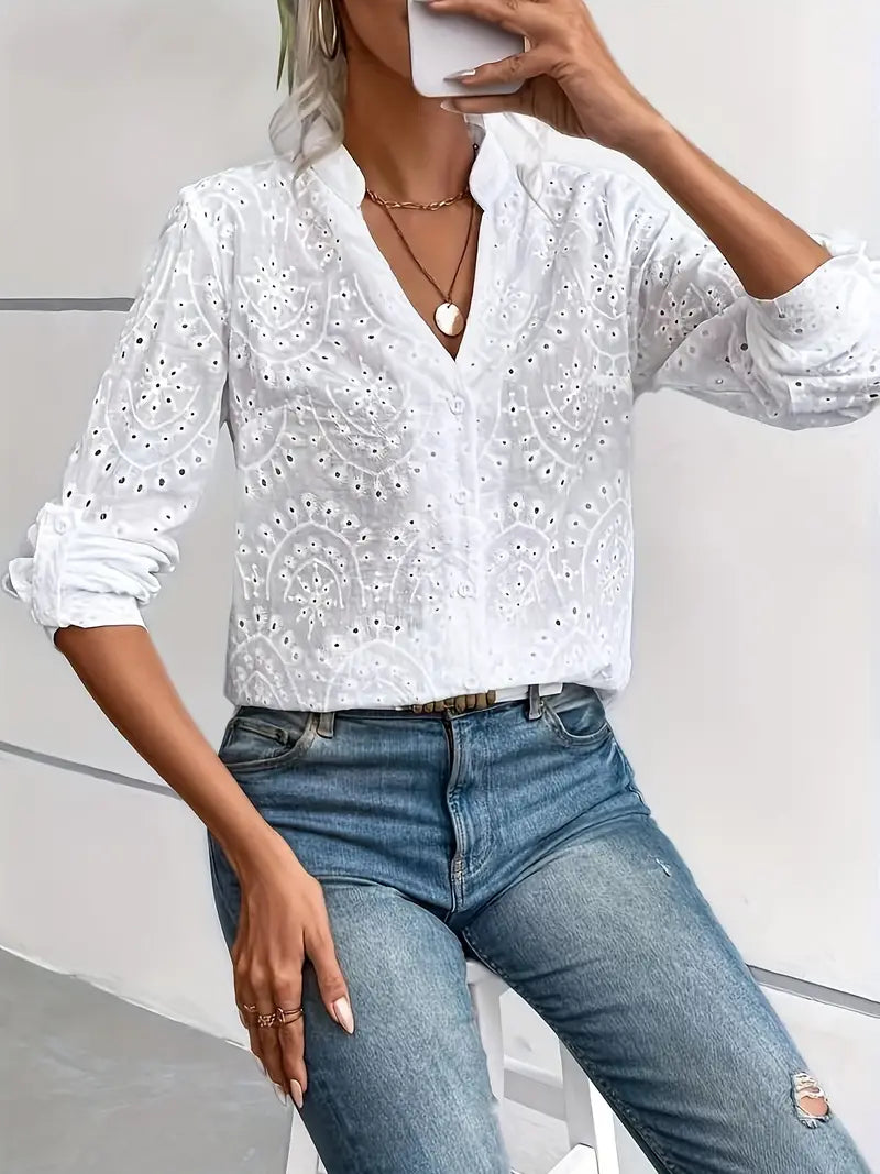 Chloe® | Stylish blouse with a boho motif