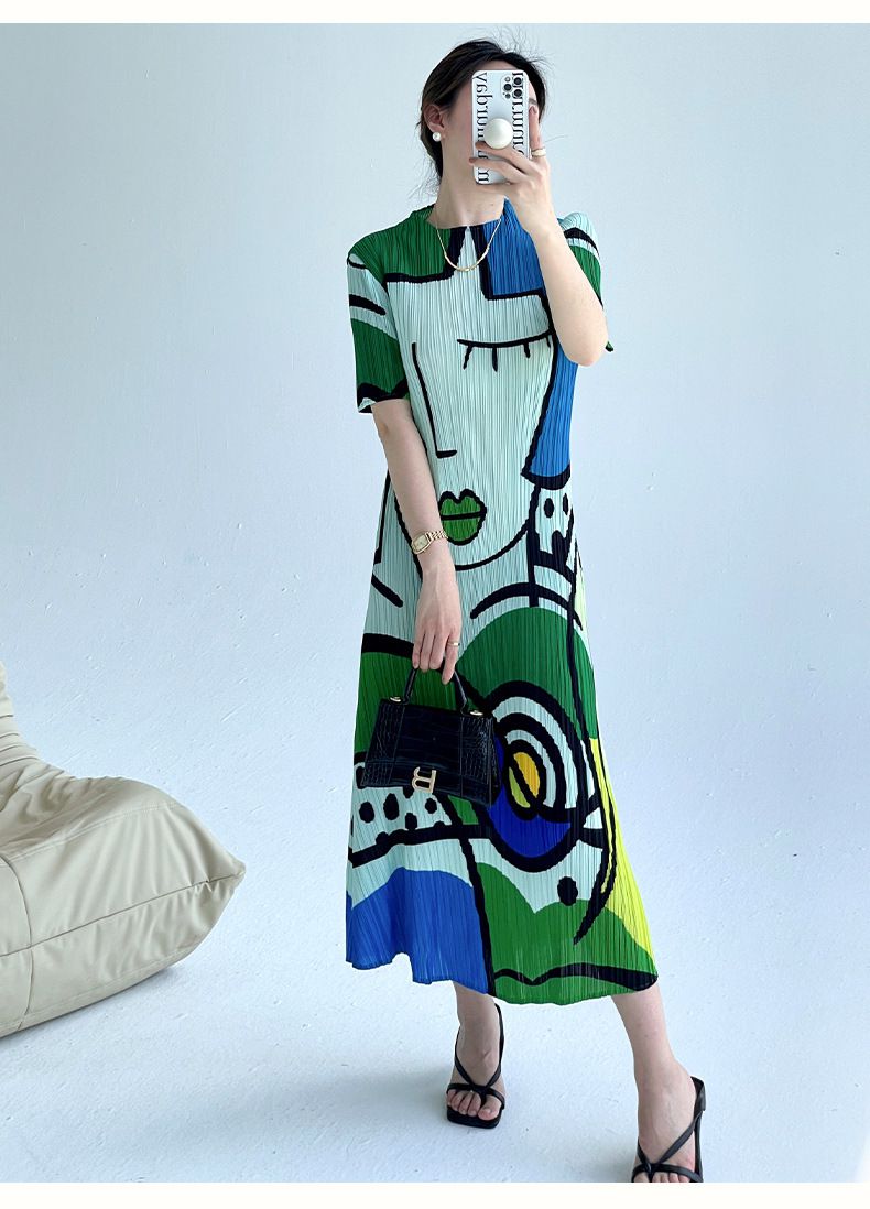 Andrea® | Chictoon Pleated Elegance Dress