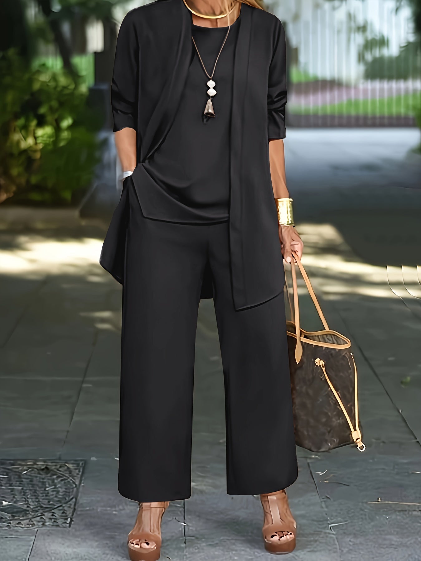 Elena® | Perfect chic simple three piece set for women