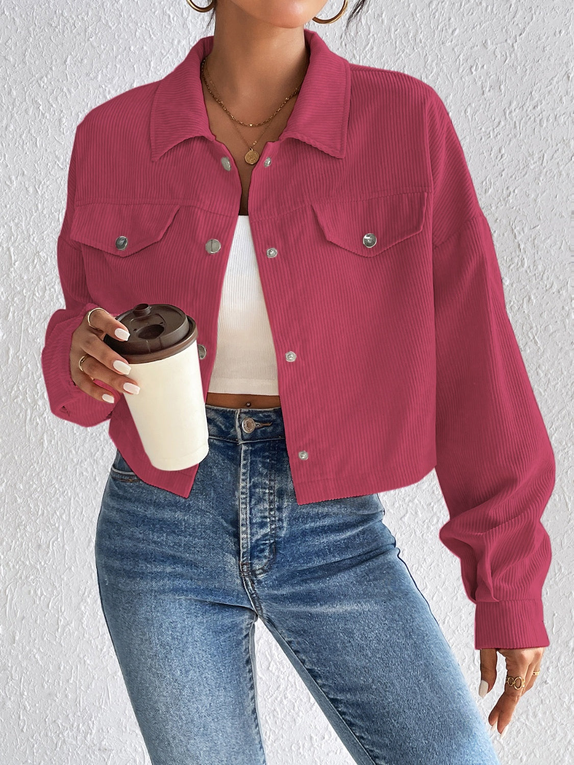 Constance® | Long sleeve jacket with snap fastening
