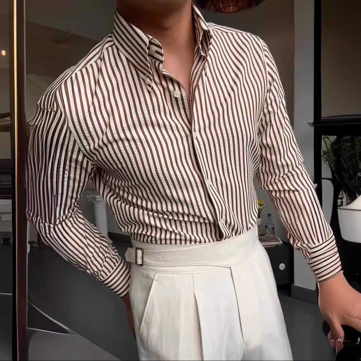 Tomas | Men's Long Sleeve Button-Down Shirt