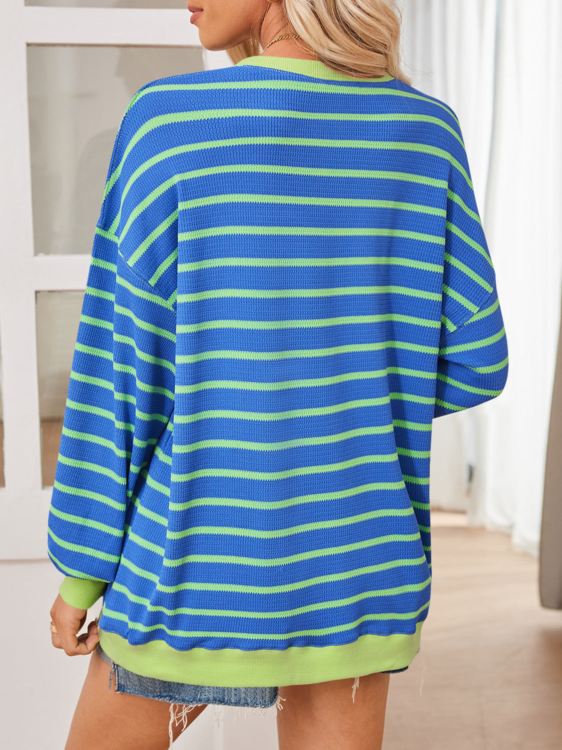 Anita® | Lovelet striped contrast long sleeve sweatshirt