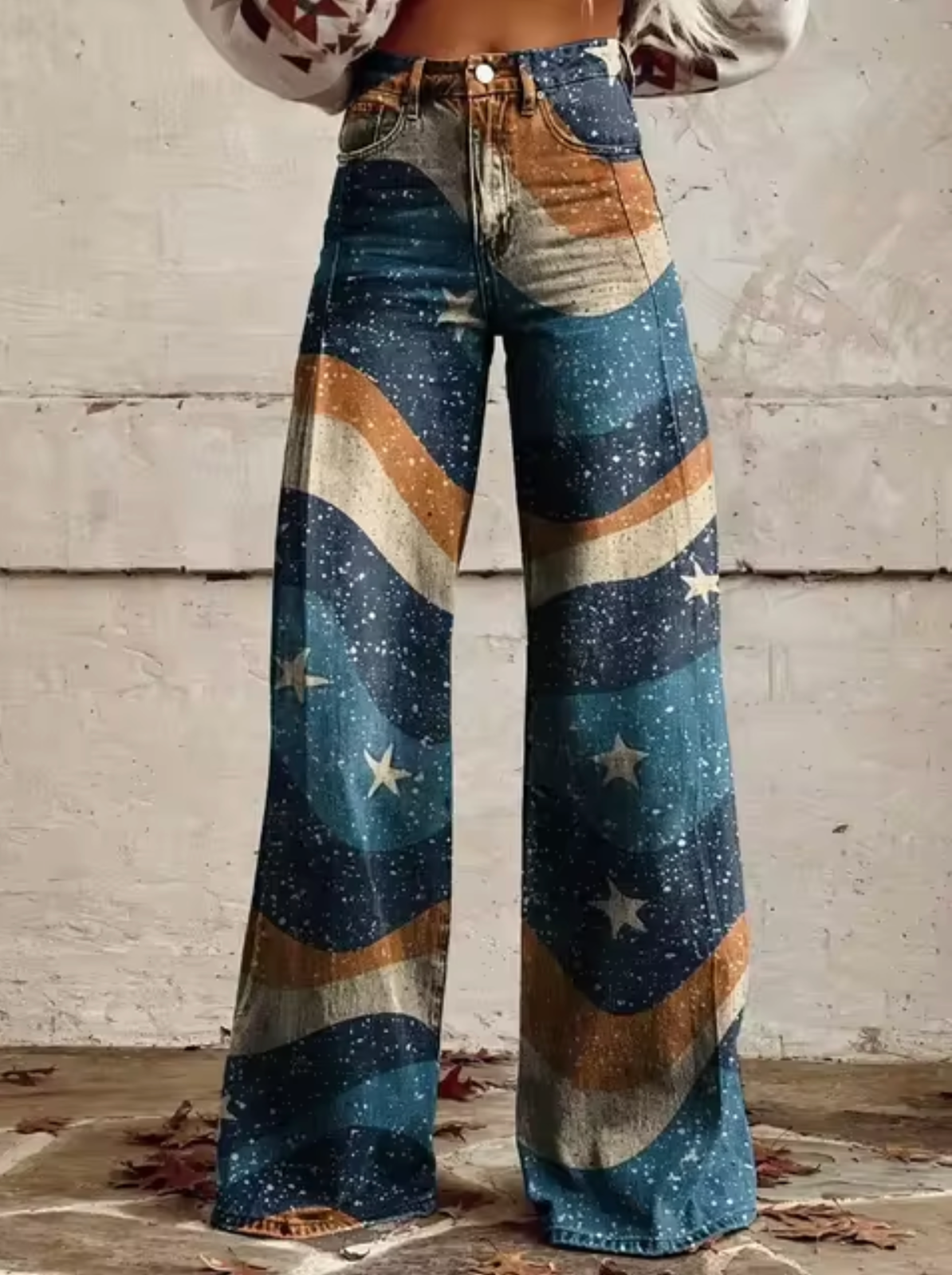 Clara® | Retro wide leg trousers