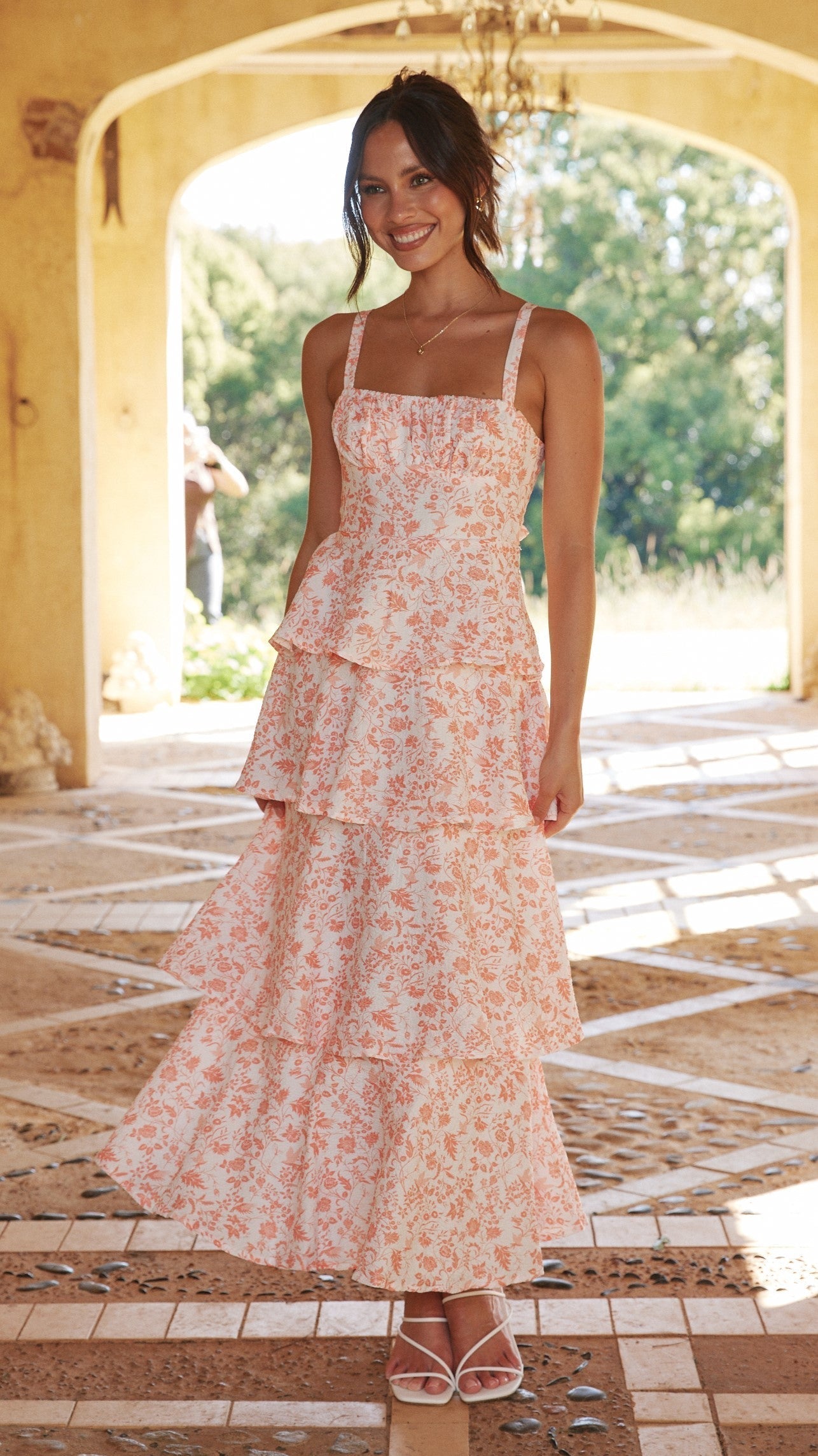 Greta | Elegant Floral Maxi Dress for Romantic Occasions