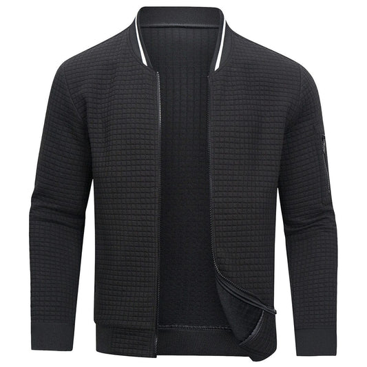 Darrell | Men's Quilted Zip-Up Bomber Jacket
