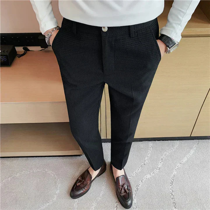 Paul | Slim-Fit Black Pants for Men