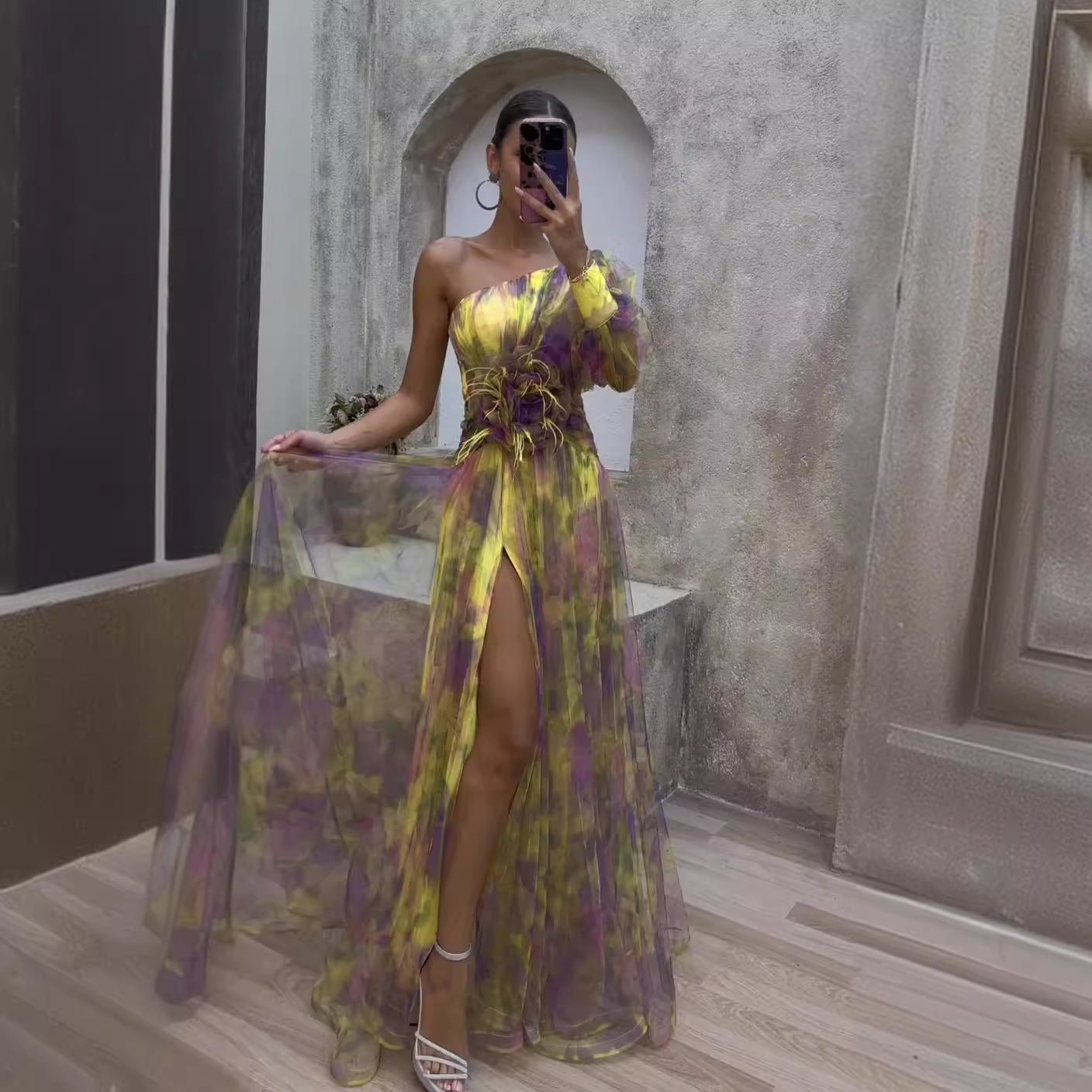 Araceli® | Elegant Long Sleeve Maxi Dress