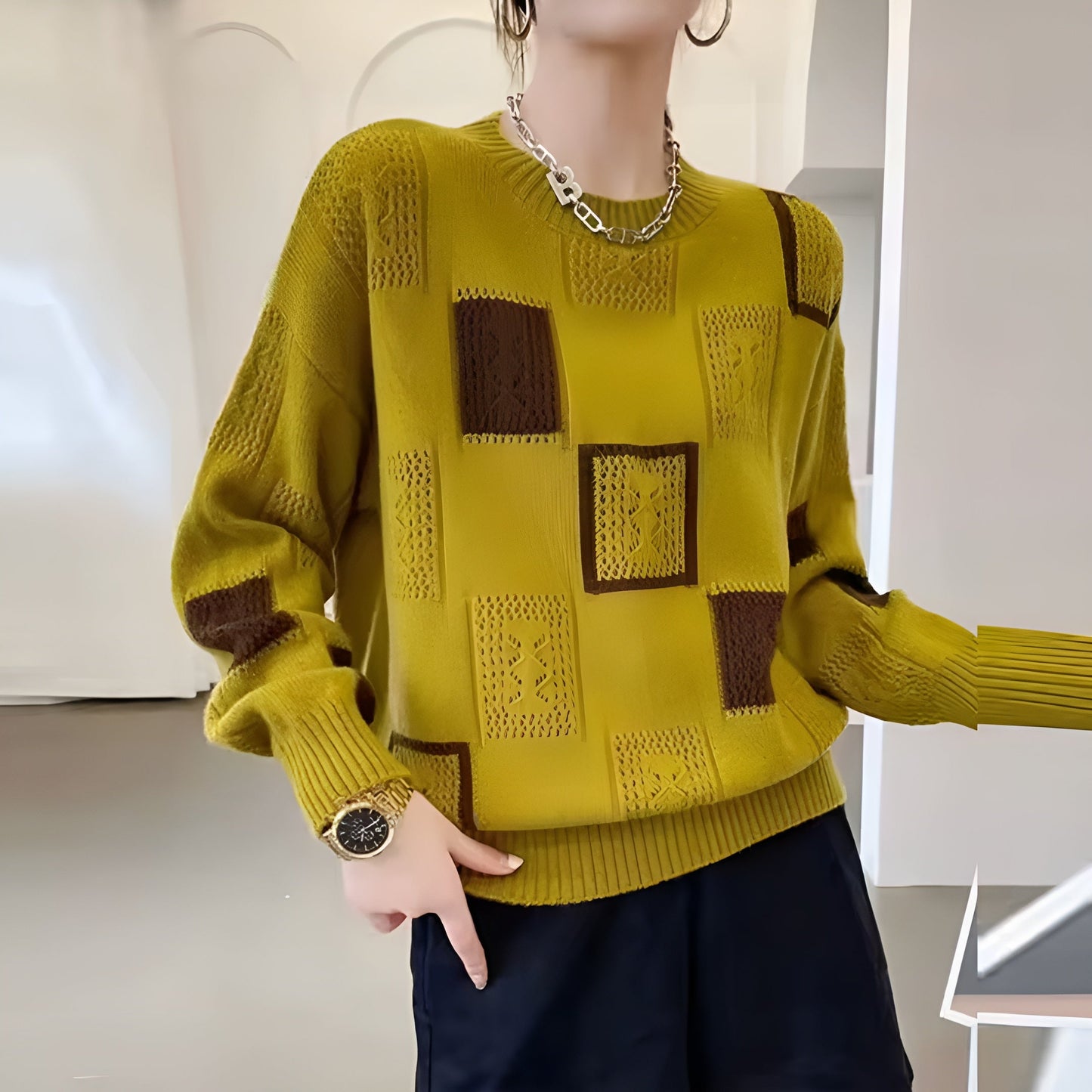 Beatriz | Elegant knit sweatshirt